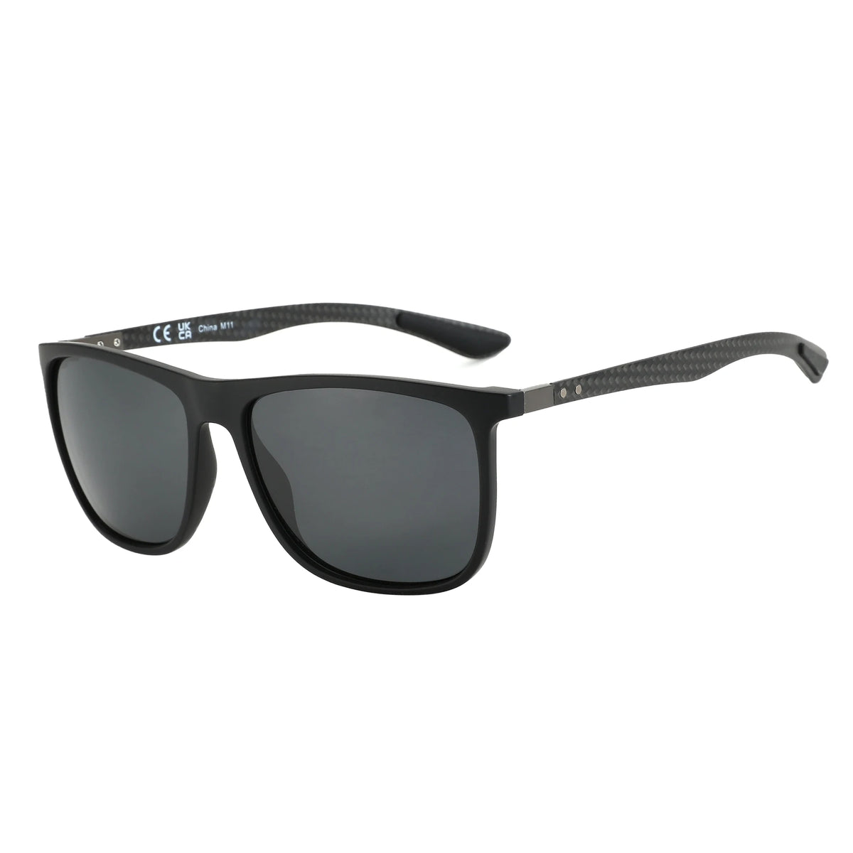 ZENOTTIC Carbon Fiber Prescription Sunglasses Square Polarized Optical Sun Glasses Shade for Driving Fishing Golf Sport