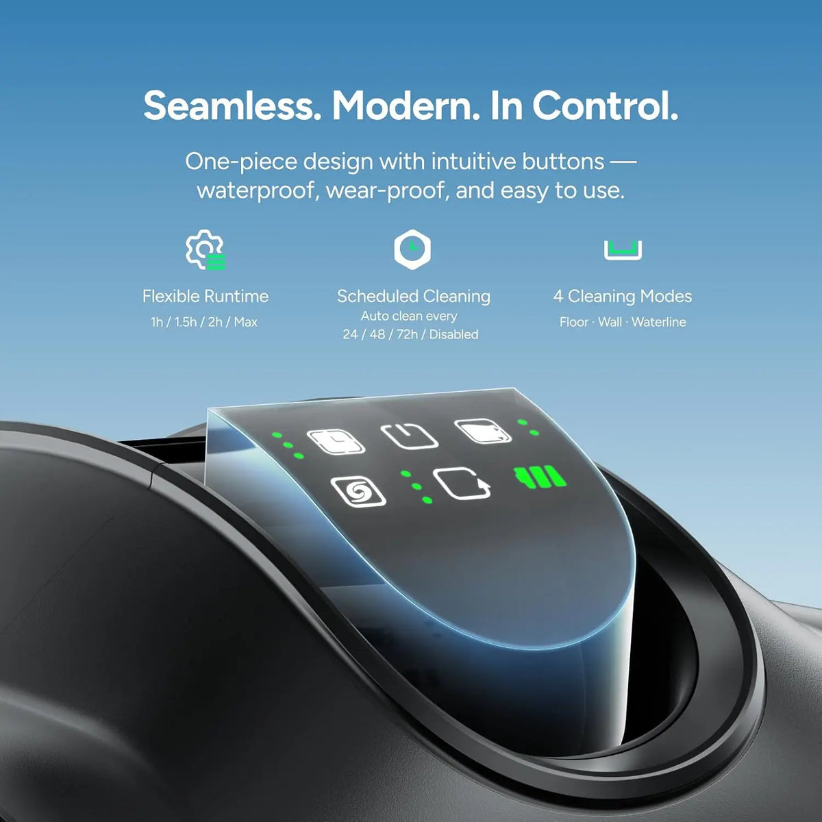 K Series Robotic Pool Cleaner, 7H Runtime Cordless Pool Vacuum, 22,000 LPH Suction Power, Smart Navigation,, Customized