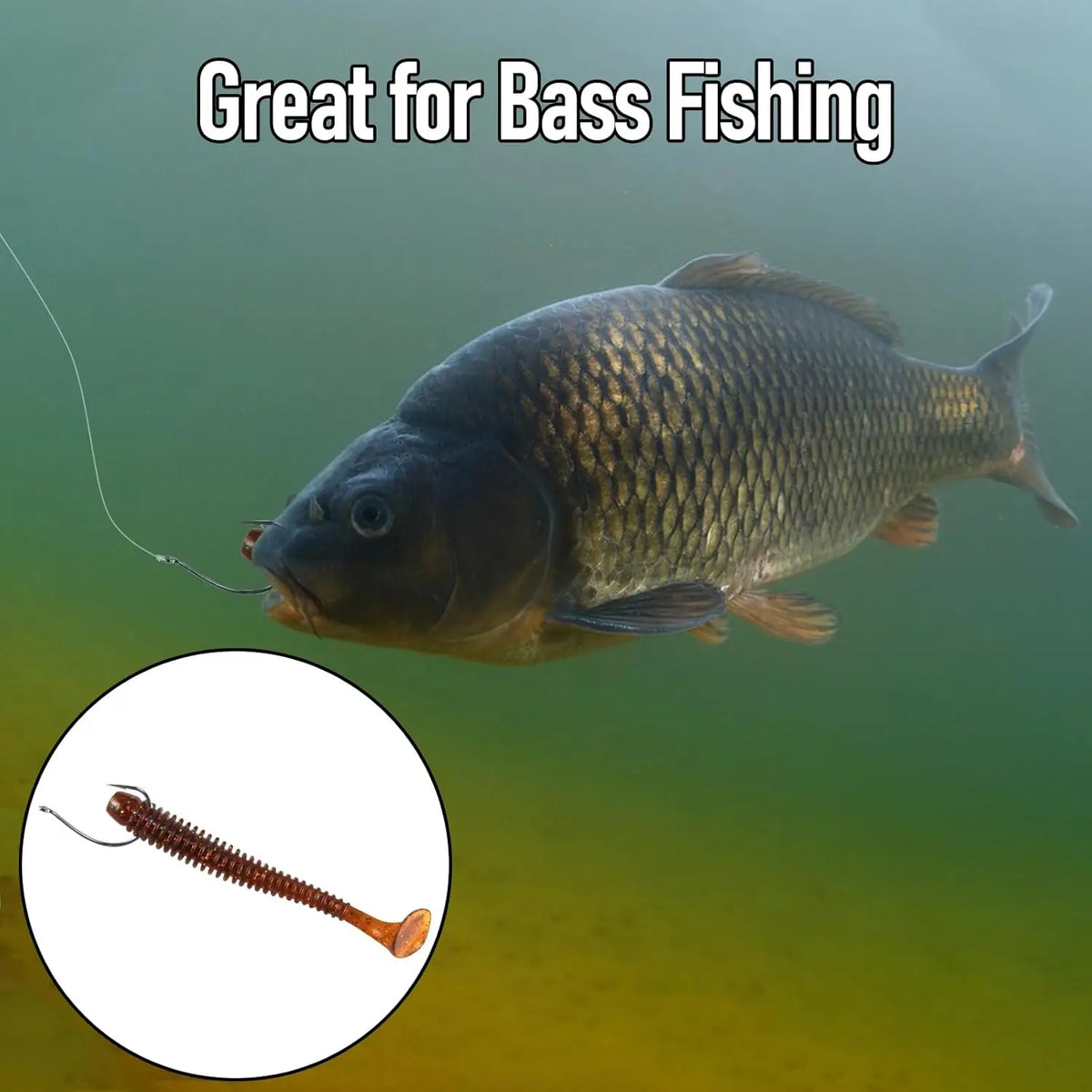 FishTrip 50-200pcs Drop Shot Hooks for Bass Fishing High Carbon Steel Wacky Hook Crank Worm Barbed Hook Fishing Accessories