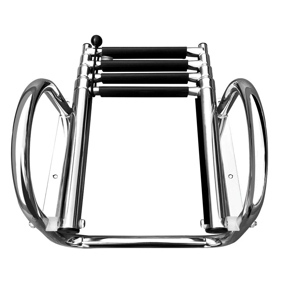 Stainless Steel Boat Boarding Telescoping Ladder, Sliding Folding, Swimming Launching Ladder, Boat Accessories, 4 Step