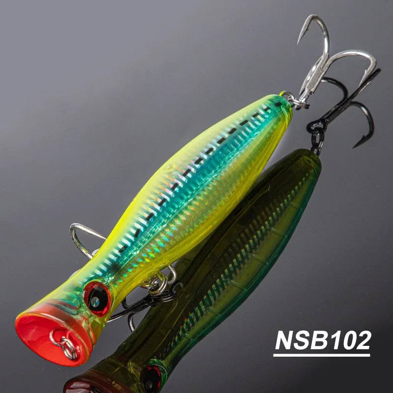 Noeby Popper Fishing Lures 12cm43g 16cm78g 20cm150g Saltwater Topwater Floating Wobbler Artificial Hard Bait for GT Fishing Lure