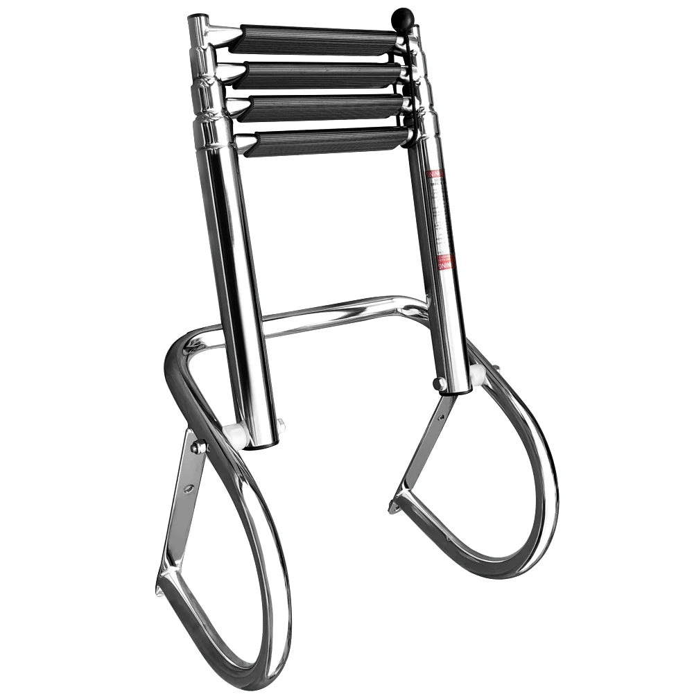 Stainless Steel Boat Boarding Telescoping Ladder, Sliding Folding, Swimming Launching Ladder, Boat Accessories, 4 Step