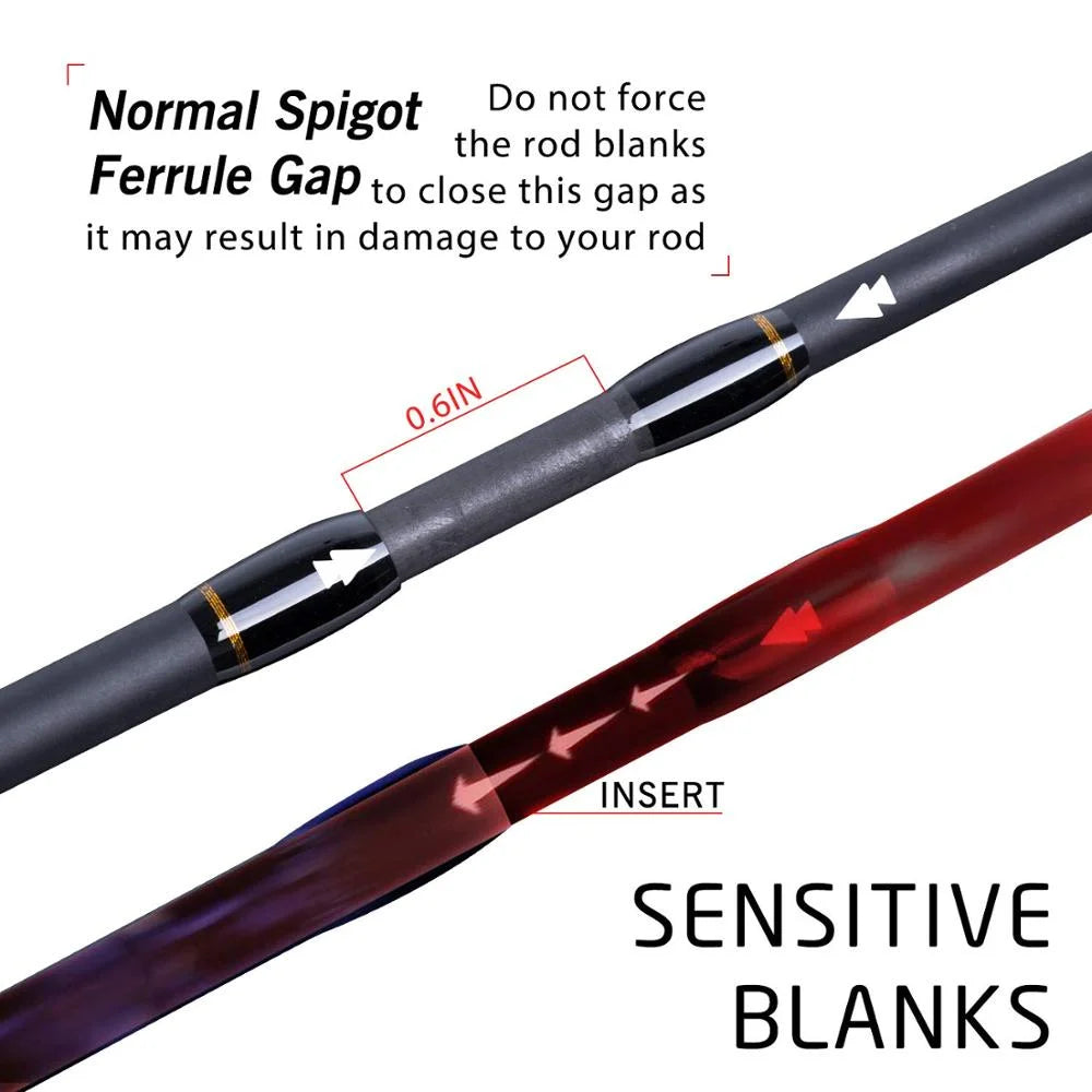 Japan SIC/FUJI Guide Ring Fishing Rods Portable Carbon  Spinning Casting Fishing Travel Rod M MH ML FAST Rod With Tube Bag