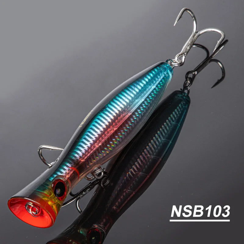 Noeby Popper Fishing Lures 12cm43g 16cm78g 20cm150g Saltwater Topwater Floating Wobbler Artificial Hard Bait for GT Fishing Lure