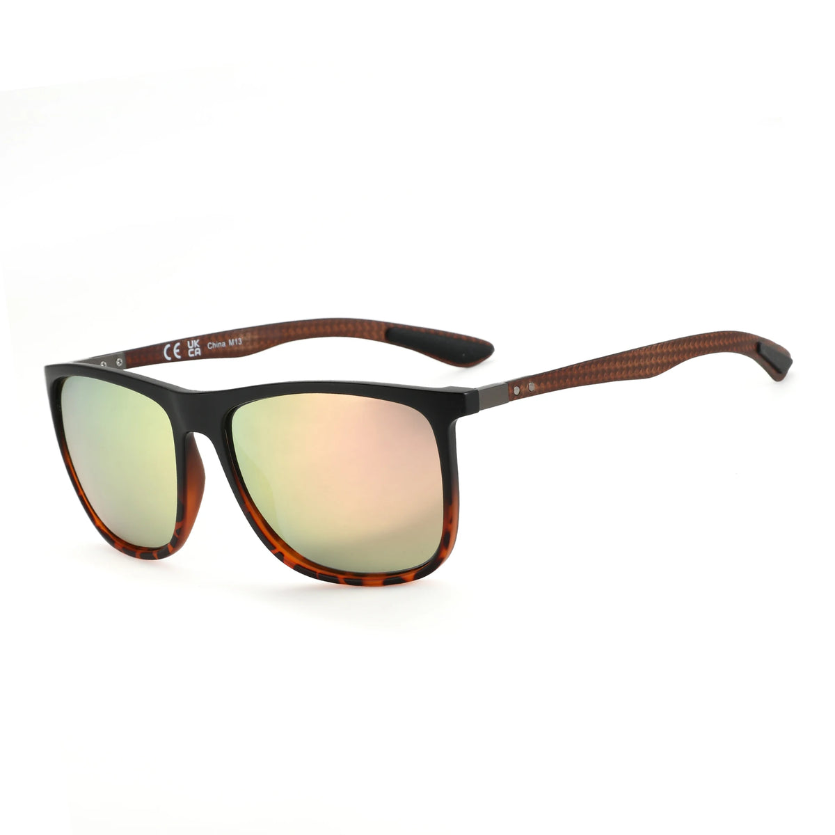 ZENOTTIC Carbon Fiber Prescription Sunglasses Square Polarized Optical Sun Glasses Shade for Driving Fishing Golf Sport