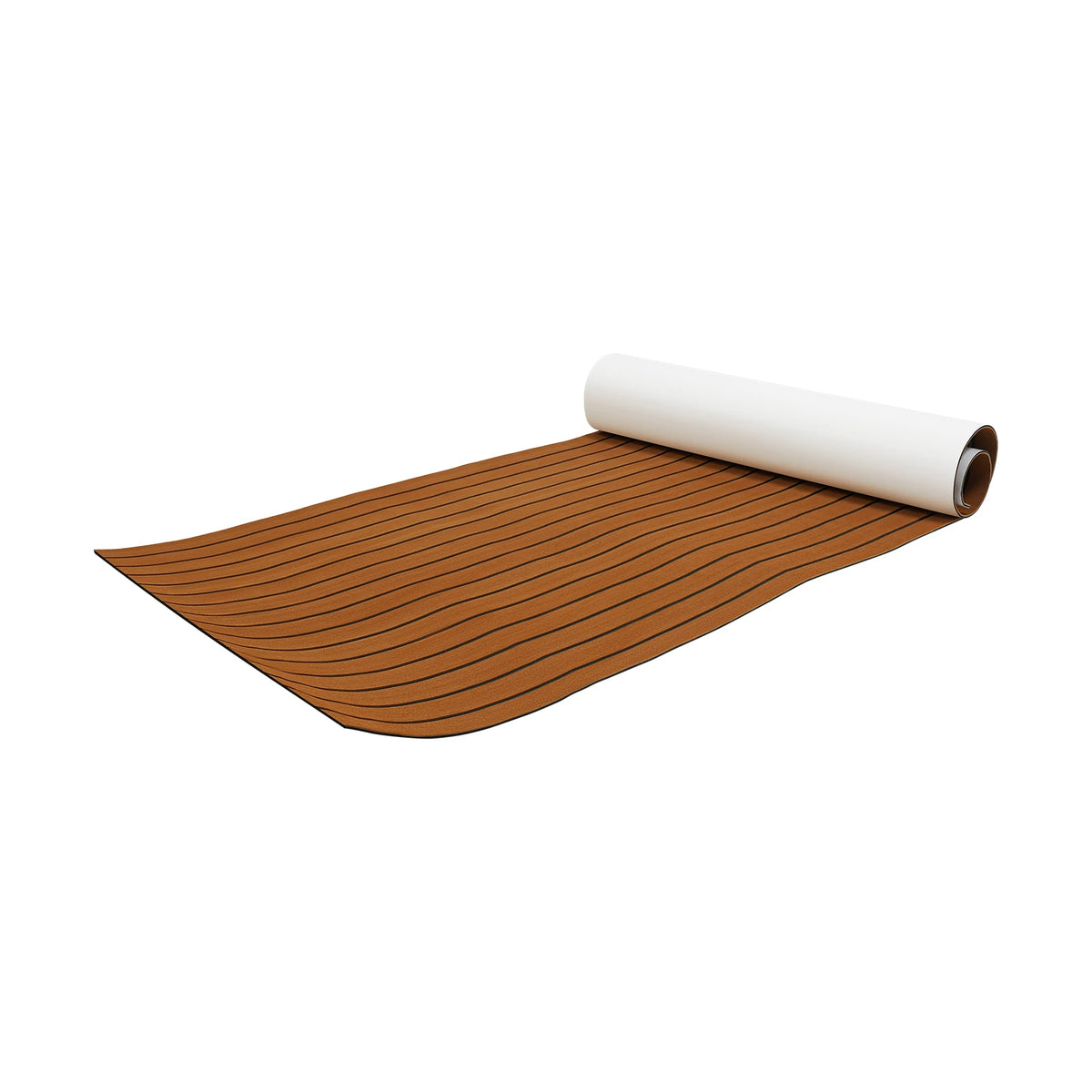 240×90x0.6cm Self-Adhesive EVA Foam Boat Marine Flooring Faux Teak Decking Sheet Striped Yacht Mat Washable
