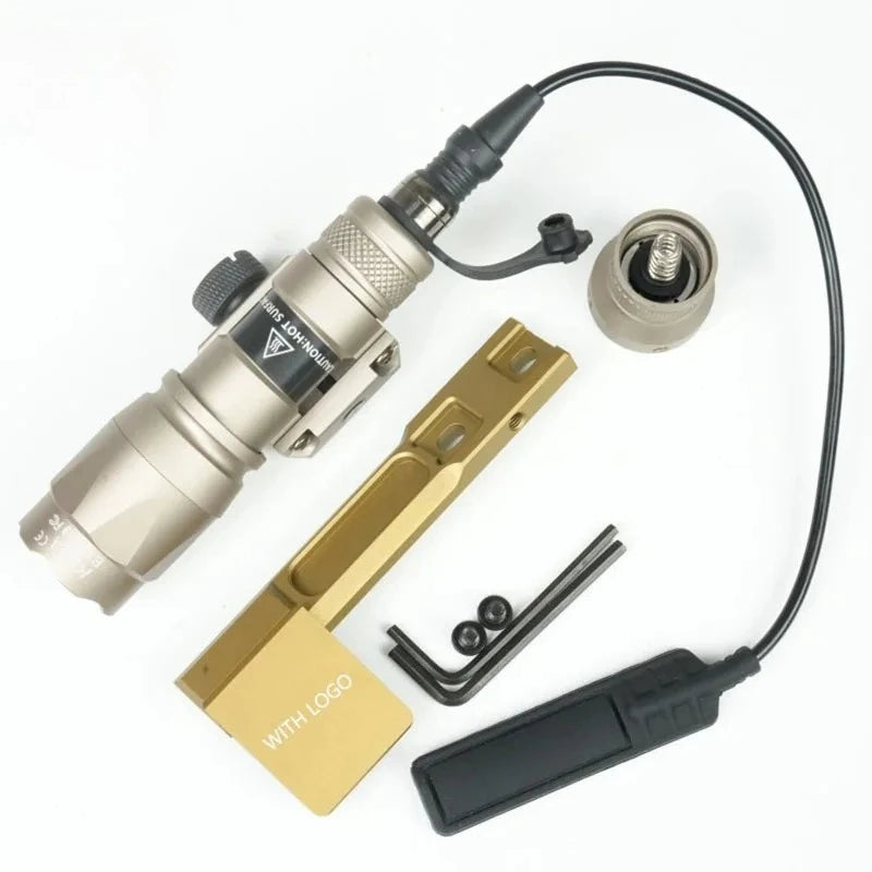 Tactics SF M300C M600C M600 Flashlight LED White Light AR15 Hunting Airsotf Accesssories Lamp with ML--OK/20MM Rail Mount
