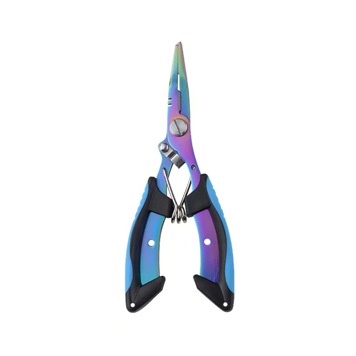 1pc Multifunctional Fishing Pliers Stainless Steel Wire Cutting Pliers Portable Open Ring Titanium Plated Fishing Tool