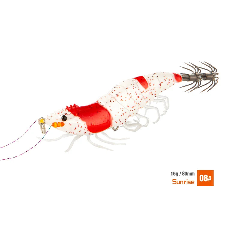 15g Squid Jig Slow Sinking Cuttlefish Egi Lure Artificial Calamar Octopus Bait Fish for Shrimp Hook Sea Fishing Lures