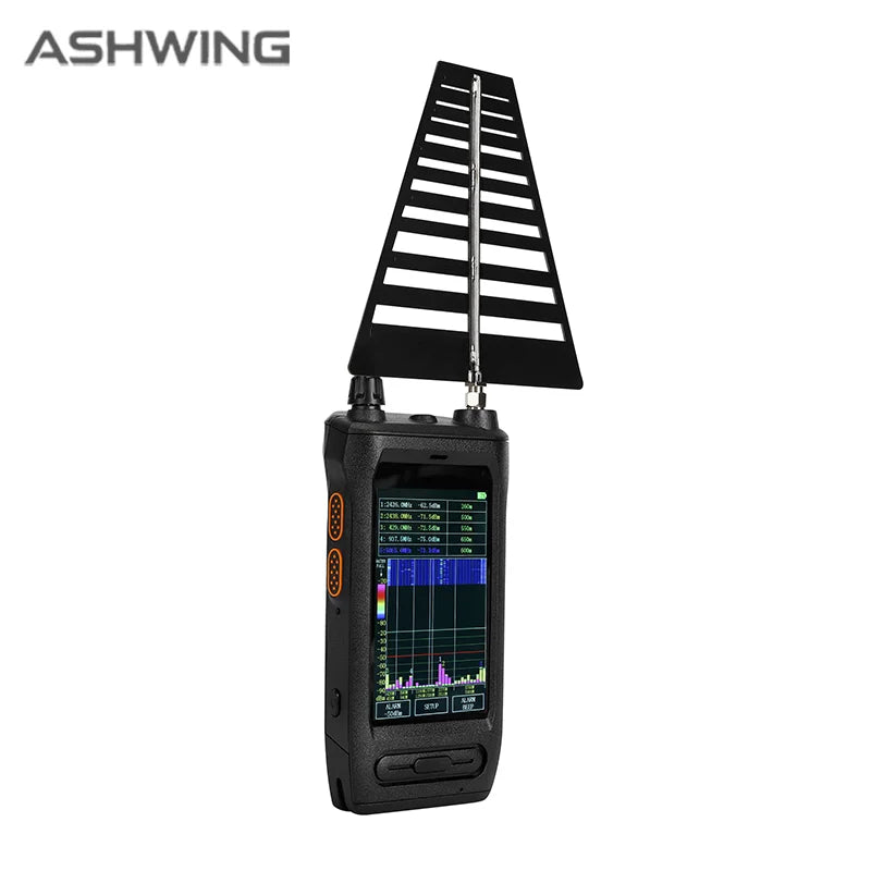 Portable 30-6000MHz Omnidirectional Drone Signal Detector, 1-5KM Long Range Handheld Professional FPV Frequency Band Detection E