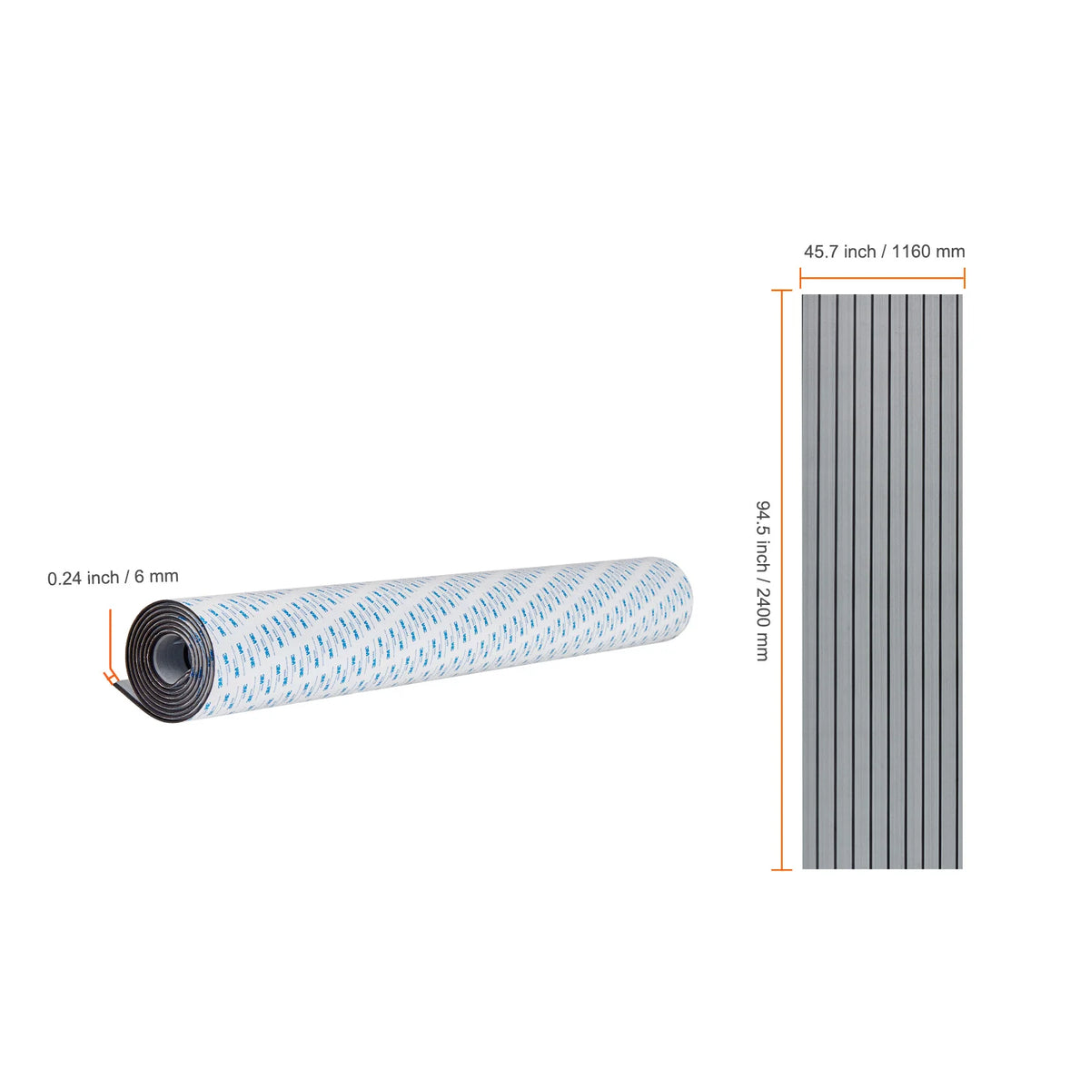 SucceBuy Boat Flooring EVA Foam Boat Decking Non-Slip Self-Adhesive Flooring Marine Carpet for Boats Yacht Pontoon Kayak Decking