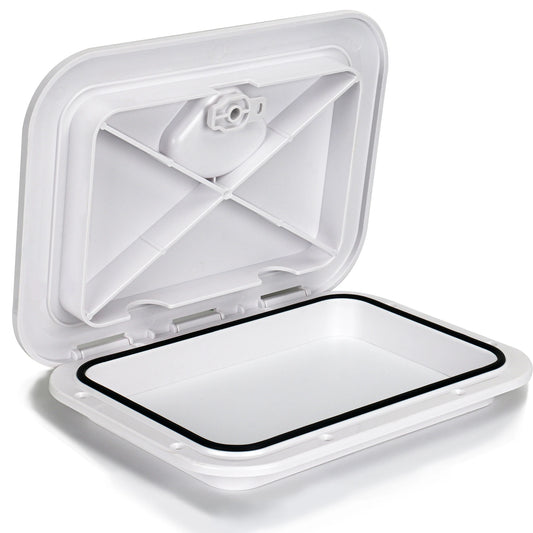 ABS Deck Access Hatch Cover, Waterproof Anti-UV, Non-Skid Inspection, Marine Boat, Yacht, RV, 15x11"