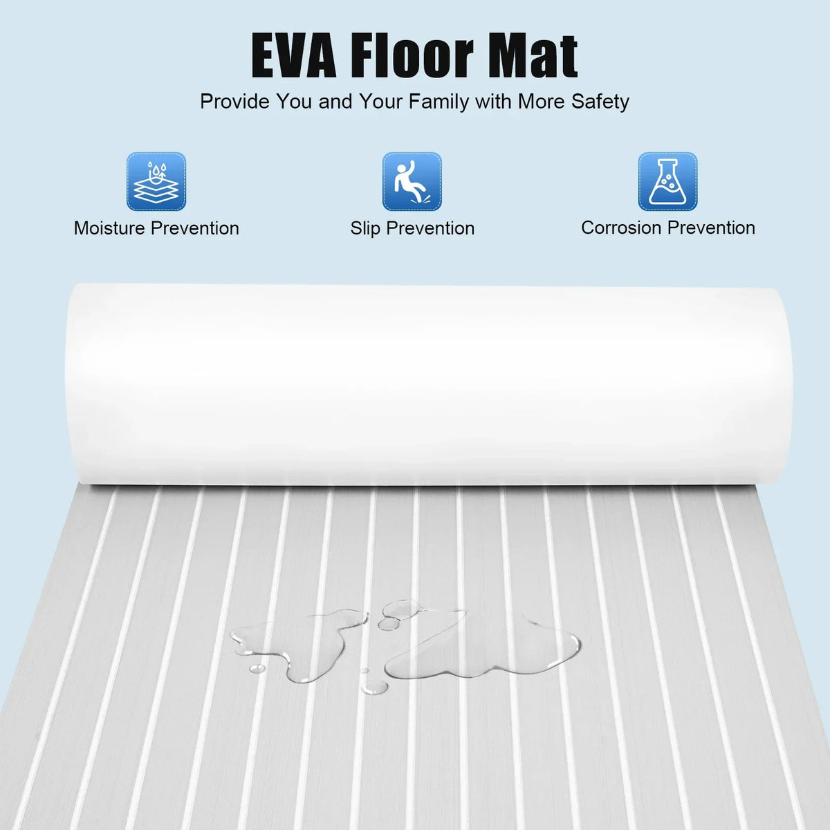 EVA Foam Teak Sheet Marine Flooring Yacht Synthetic Boat Decking Self-Adhesive Pad 35.4"X94.5"