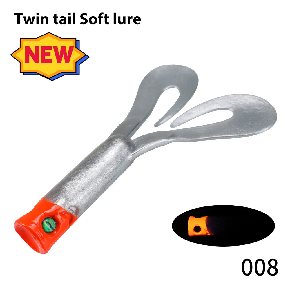 Hunthouse Twin Tail Trailer Soft Fishing Lure Silicone Spinning 145/175mm 21.7/36.7g PVC For Pike Barsch Zander Fish Accessories