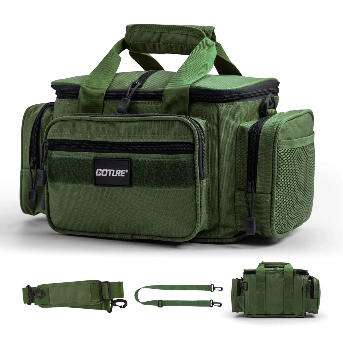Goture Fishing Bags Waterproof 600D Oxford Fabric High Capacity Storage Durable Fishing Gear Bags for Men Outdoors Bag