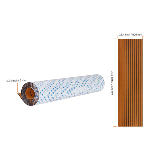 SucceBuy Boat Flooring EVA Foam Boat Decking Non-Slip Self-Adhesive Flooring Marine Carpet for Boats Yacht Pontoon Kayak Decking