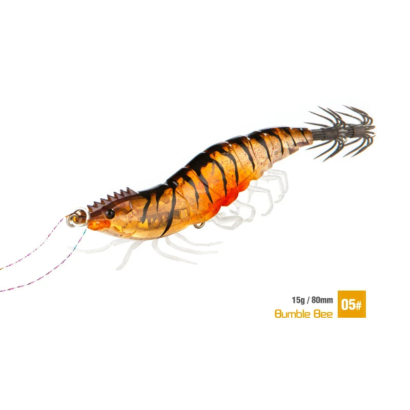 15g Squid Jig Slow Sinking Cuttlefish Egi Lure Artificial Calamar Octopus Bait Fish for Shrimp Hook Sea Fishing Lures