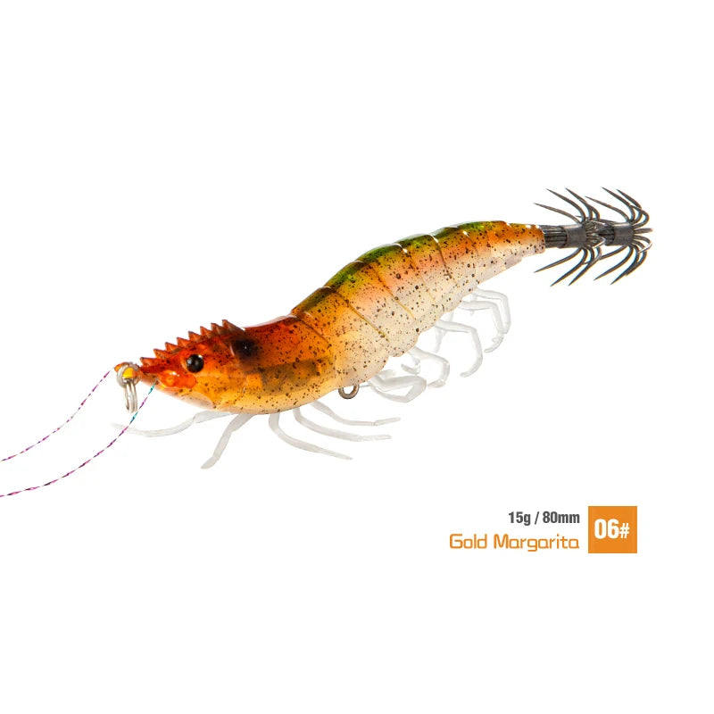 15g Squid Jig Slow Sinking Cuttlefish Egi Lure Artificial Calamar Octopus Bait Fish for Shrimp Hook Sea Fishing Lures