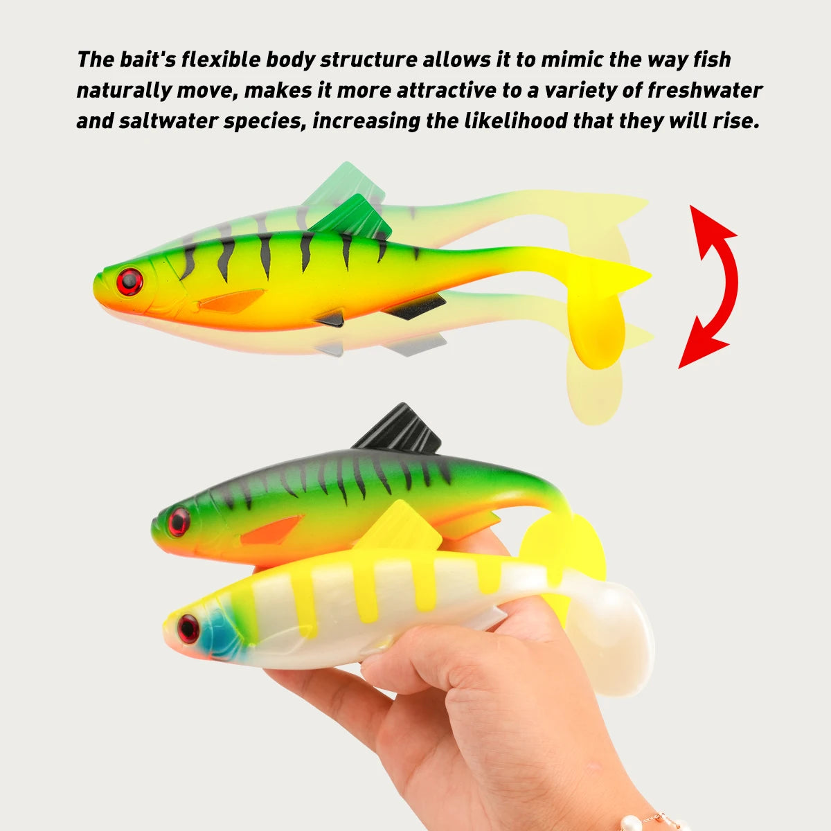 Big Soft Bait Sinking 15cm 20cmFishing Lures Soft Bait fishing Bait Perch Pike SwimBait Crankbait Fishing tackle