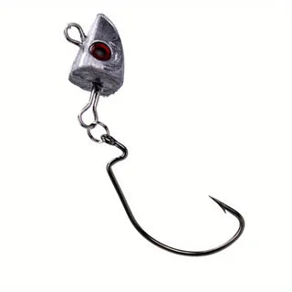 Mixed 6-Piece Set of Jig Head Soft Baits, 3.94inch / 5.12inch Paddle Tail Swimbaits with Jig Heads Suitable for Saltwater and Freshwater Fishing, Detachable Lures, Suitable for Bass, White Catfish, Rockfish