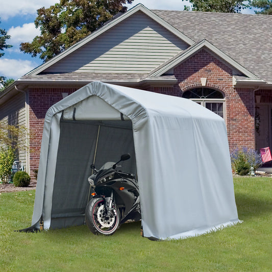 6'x8' Outside Vehicle Port/Tent w/ Stakes & Guy Wire Stability Kit
