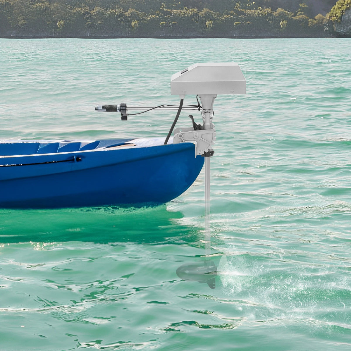 800-1500W 12-24V Electric Outboard Motor Display 2100-4200rmp For Fishing Boat Kayak Durable Fishing Inflatable Boat Dinghy Raft