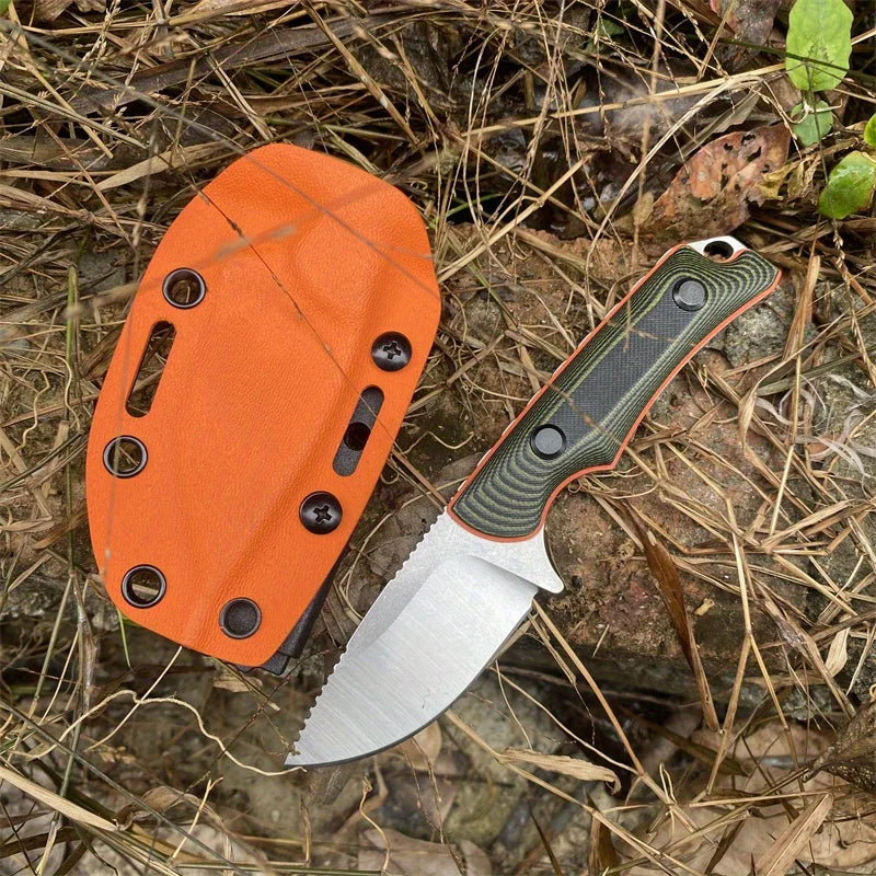 BM 15017 Two-tone G10 Handle 8Cr13Mov Blade Fixed Blade Straight Knife Outdoor Hunting Survival EDC with Sheath Knives