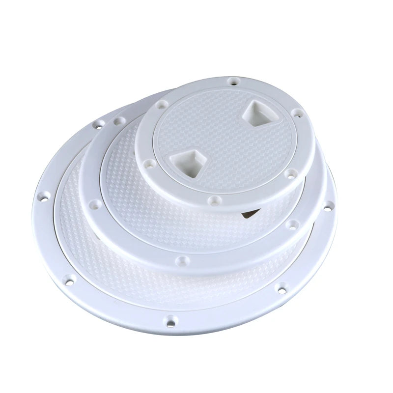Boat Accessories Boat Hatch 4' 6' 8' ABS Round Non Slip Inspection Hatch W/Detachable Cover for Marine Boat Yacht