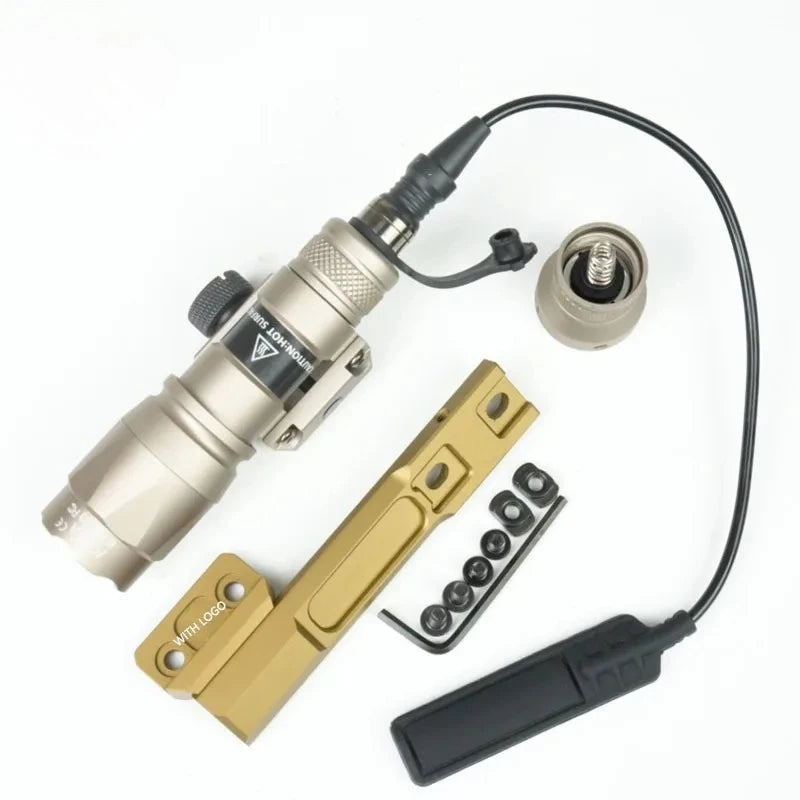 Tactics SF M300C M600C M600 Flashlight LED White Light AR15 Hunting Airsotf Accesssories Lamp with ML--OK/20MM Rail Mount