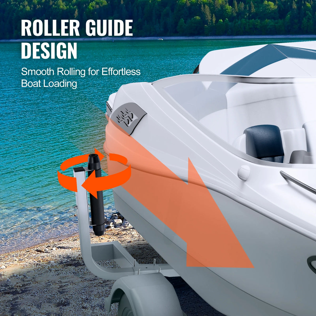 SucceBuy Boat Trailer Guide Adjustable Guide Poles 2PCS Rustproof Galvanized Steel Trailer Guide for Ski Boat Sailboat Trailer