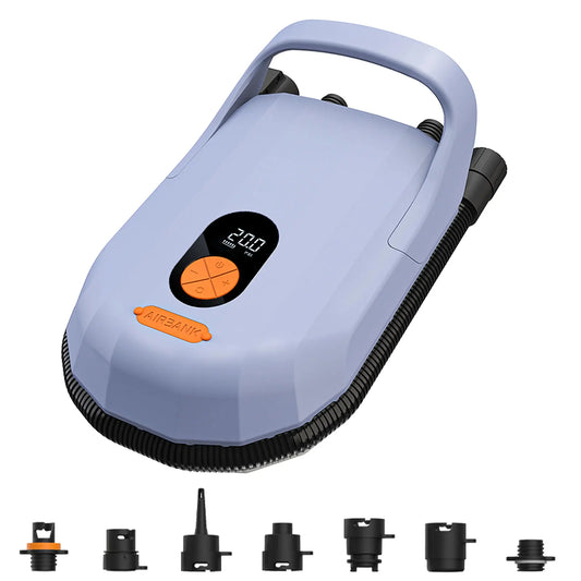 AIRBANK SUP Electric Air Pump with Battery 7800mAh 11.1V 20 PSI Max Rechargeable Battery Pump for Boards, Surf Kite