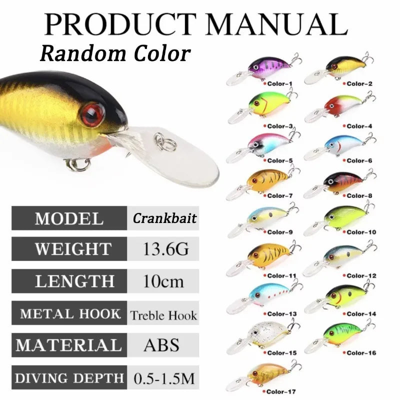 Fishing Lures Set Crankbait Tackle Hard Bait Kit Artificial Minnow Popper Pencil Swing Swimbait Wobblers Bionic Crank Pesca Suit