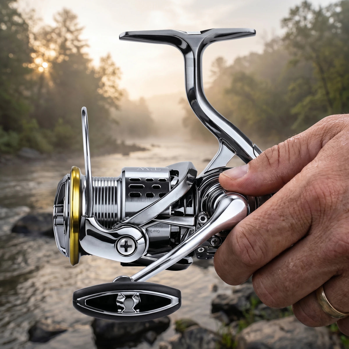 Okuma All Metal Rust Proof Smooth Bearing 5.5:1 Fishing Reel Drag System 15Kg Maximum Power Rotating Wheel Fishing Coil1000-5000