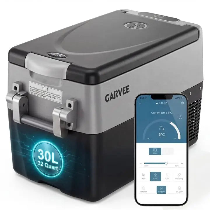 Portable 12V Car Refrigerator – Compact Automotive Cooler for Vehicles, Ideal for Travel, Road Trips, Camping – Reliable Car Interior Electronic Appliance