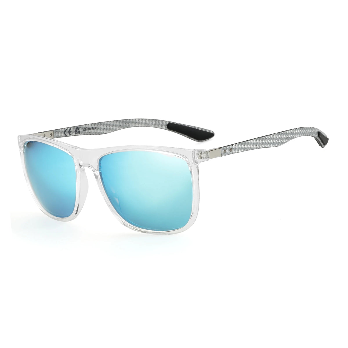ZENOTTIC Carbon Fiber Prescription Sunglasses Square Polarized Optical Sun Glasses Shade for Driving Fishing Golf Sport