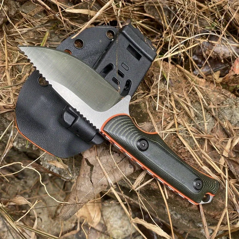 BM 15017 Two-tone G10 Handle 8Cr13Mov Blade Fixed Blade Straight Knife Outdoor Hunting Survival EDC with Sheath Knives