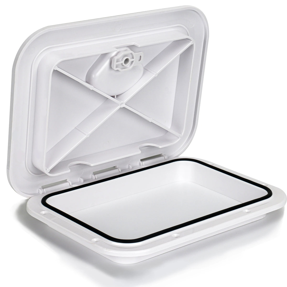 ABS Deck Access Hatch Cover, Waterproof Anti-UV, Non-Skid Inspection, Marine Boat, Yacht, RV, 15x11"
