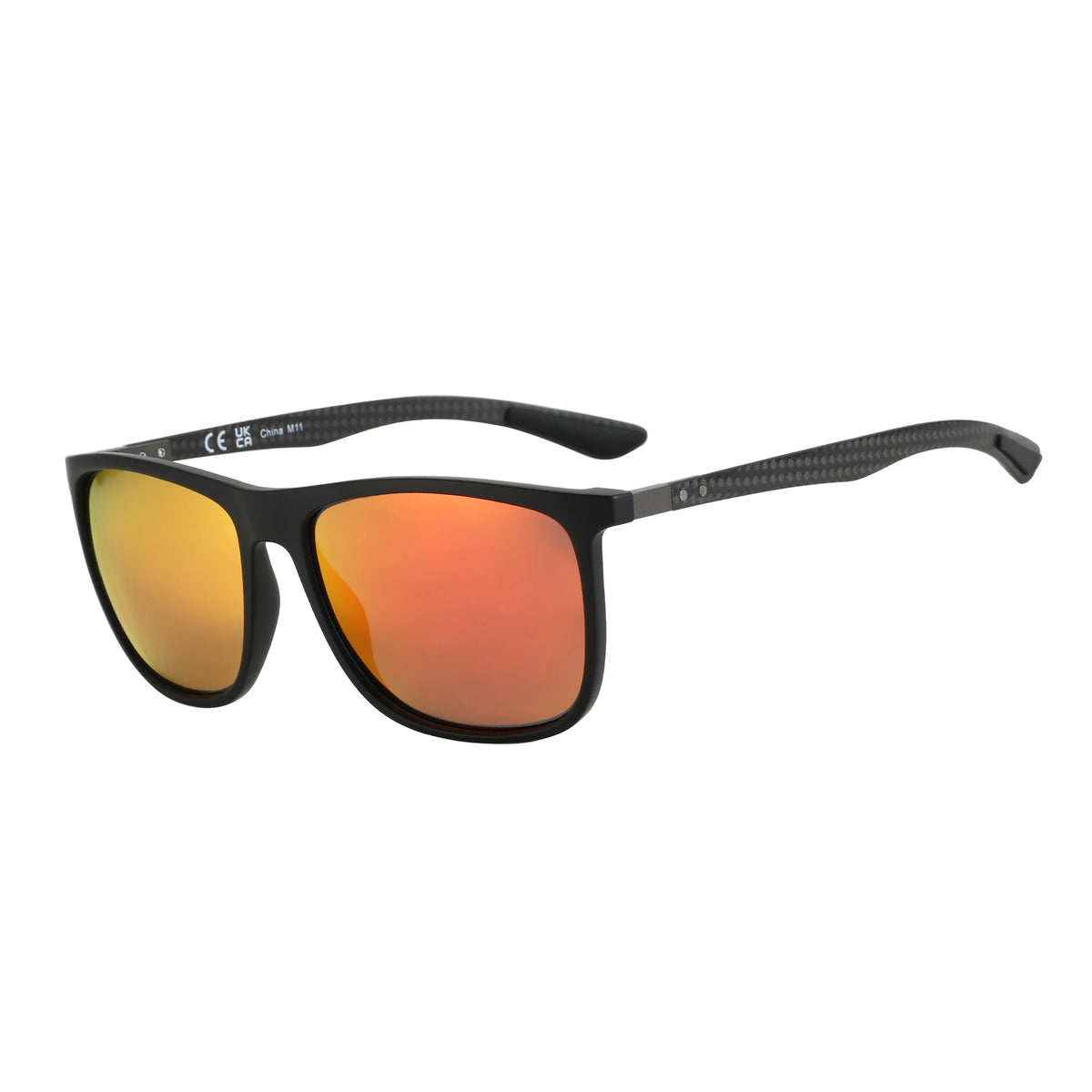 ZENOTTIC Carbon Fiber Prescription Sunglasses Square Polarized Optical Sun Glasses Shade for Driving Fishing Golf Sport