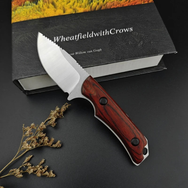 BM 15017 Two-tone G10 Handle 8Cr13Mov Blade Fixed Blade Straight Knife Outdoor Hunting Survival EDC with Sheath Knives
