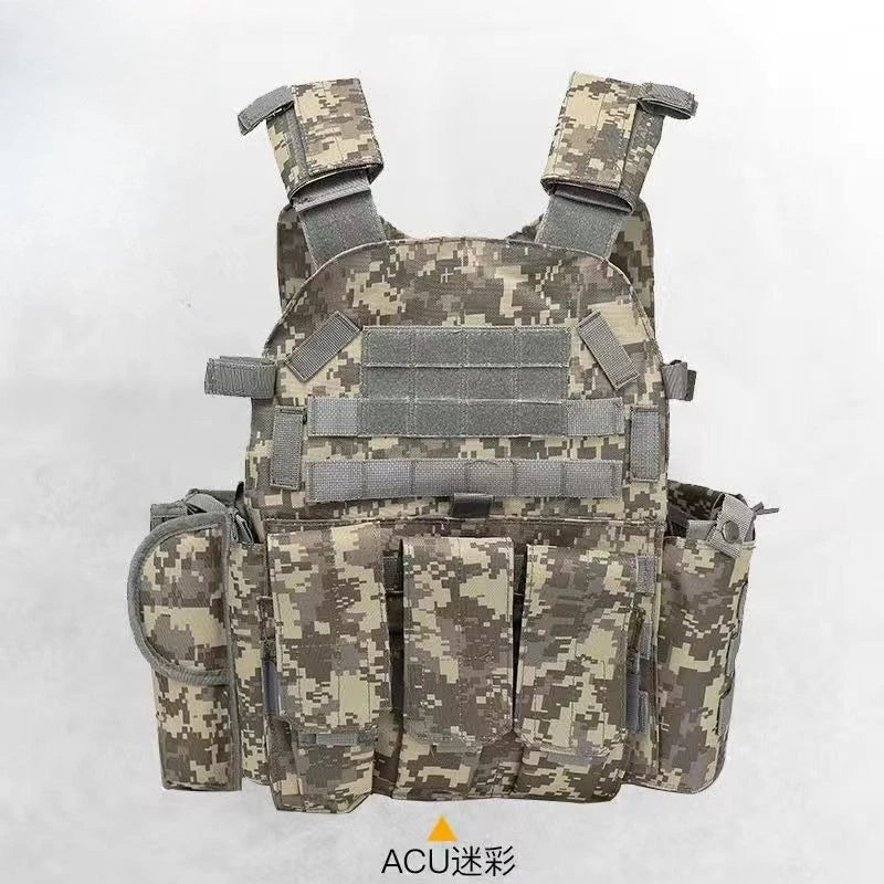Children Nylon Gear Tactical Vest Body Protection Hunting Carrier Children Accessories Pouch Training Camping Kid Camo Vest