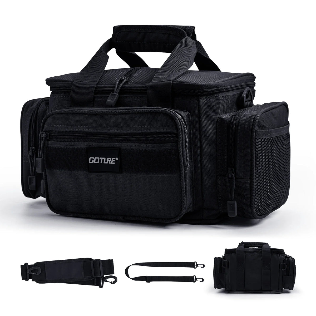 Goture Fishing Bags Waterproof 600D Oxford Fabric High Capacity Storage Durable Fishing Gear Bags for Men Outdoors Bag