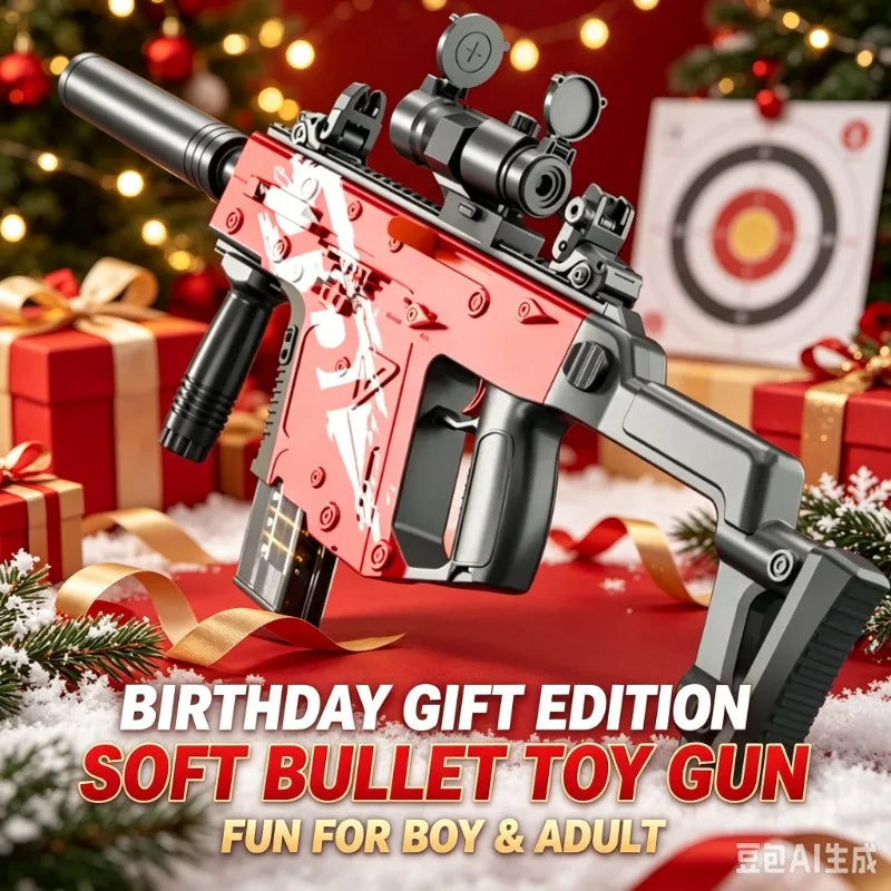 Handy Short Sword Soft Bullet Toy Gun Electric Shell Throwing Submachine Gun Model Outdoor Games CS Fighting Game for Adults Boy
