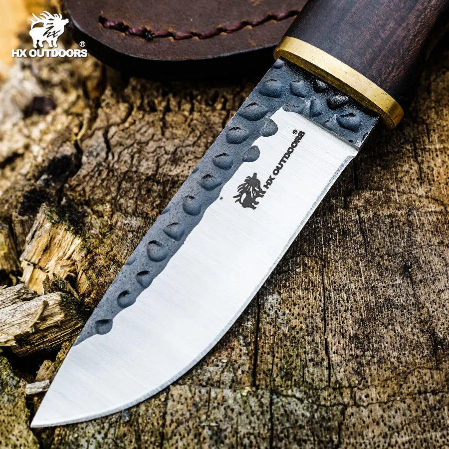 HX OUTDOORS Kitchen Nordic High Hardness Forging Small Hunting Knife High Carbon Steel Outdoor Survival Tool Tourist Knife