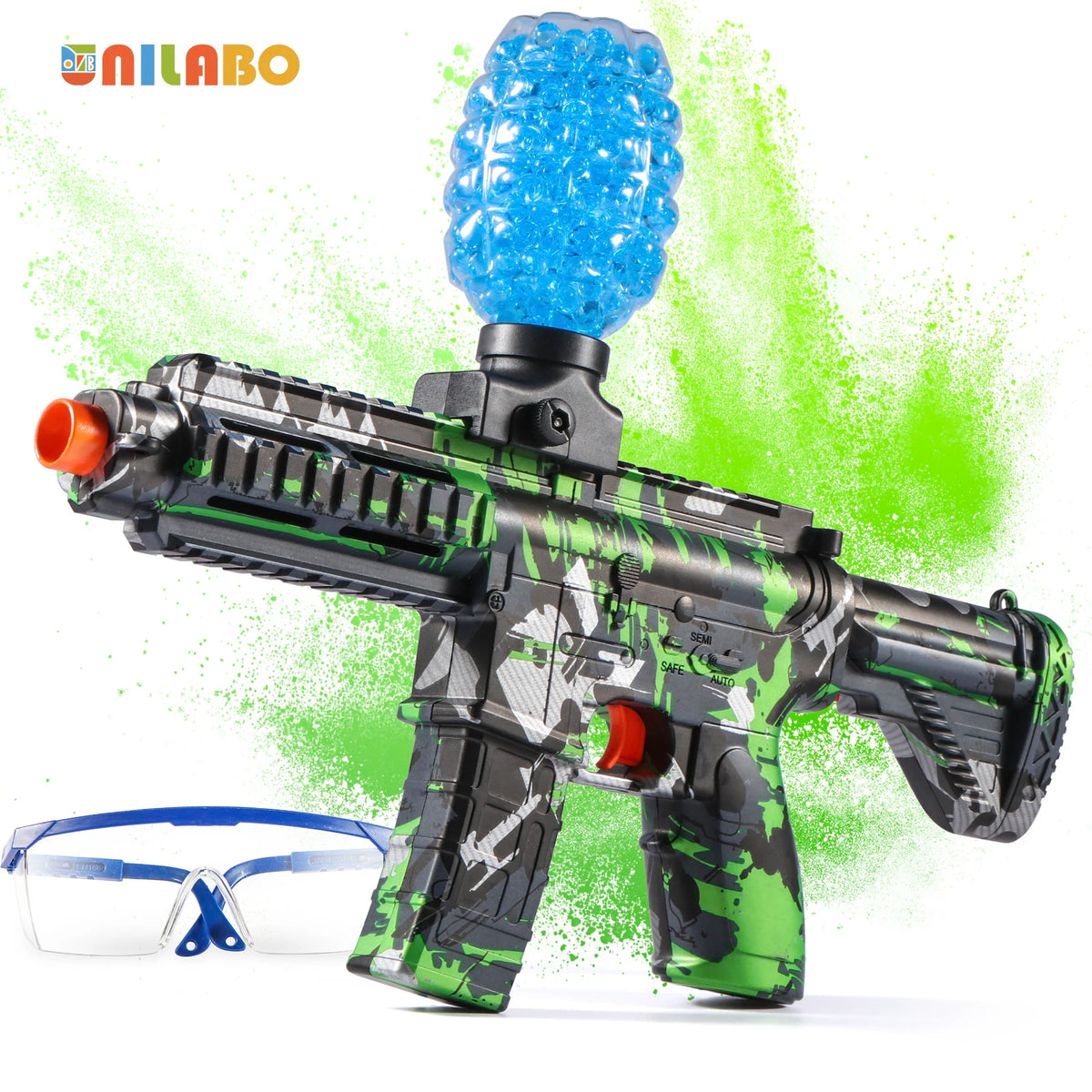 M416 Electric Ball Blaster Toy Gun - High-Speed, Metallic Finish, Rechargeable - Outdoor Game Party Gift(Bullets Excluded)