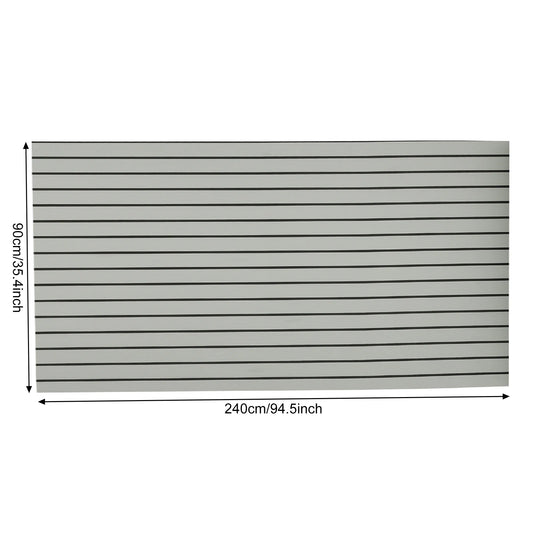 240×90x0.6cm Self-Adhesive EVA Foam Boat Marine Flooring Faux Teak Decking Sheet Striped Yacht Mat Washable