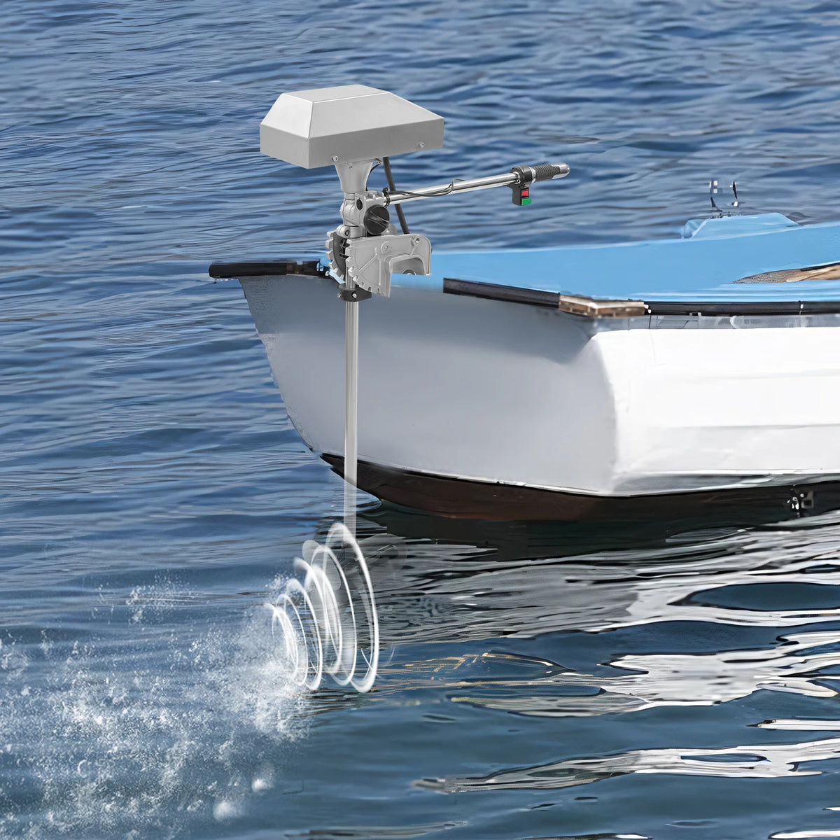 800-1500W 12-24V Electric Outboard Motor Display 2100-4200rmp For Fishing Boat Kayak Durable Fishing Inflatable Boat Dinghy Raft