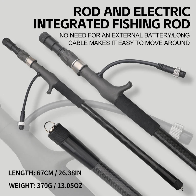 Electric Reel Charging Built-in Lithium Battery Fuji Seat 5 Dia PC Lock Aluminum Alloy Rod Tip Lure Boat Jigging Fishing Rod