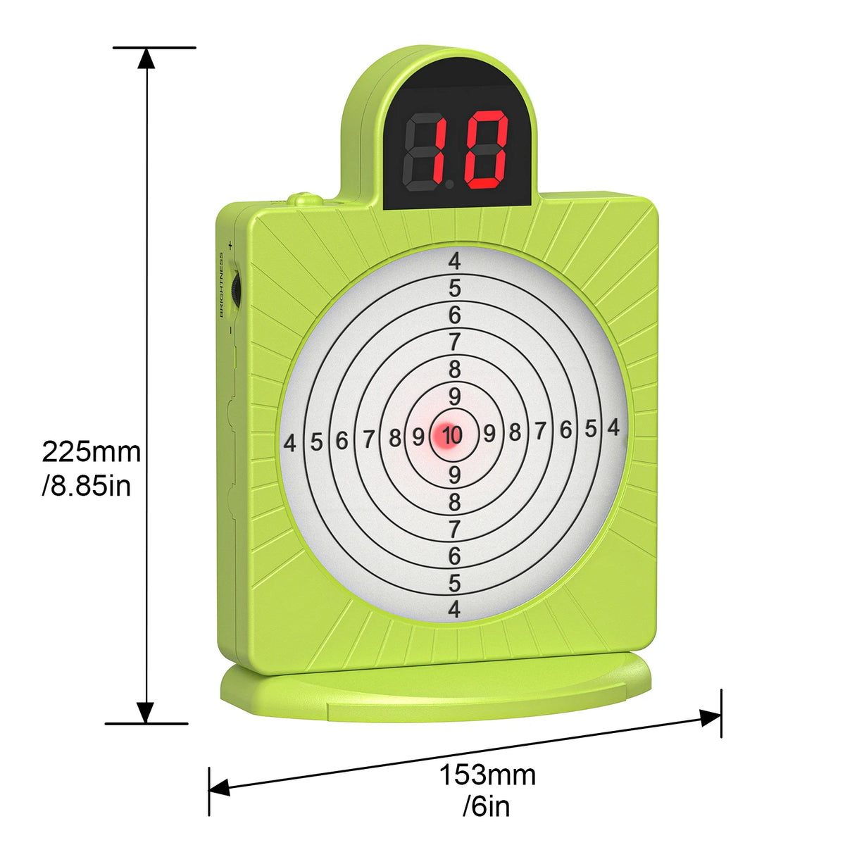 Seven-ring intelligent induction target, accurately records every hit, voice broadcast, home shooting training gadget.