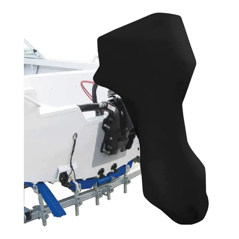 Motor Engine Boat Cover UV Oxford Waterproof Yacht Half Outboard Anti Dustproof Cover Marine Engine Protector 210D 420D 6-225HP