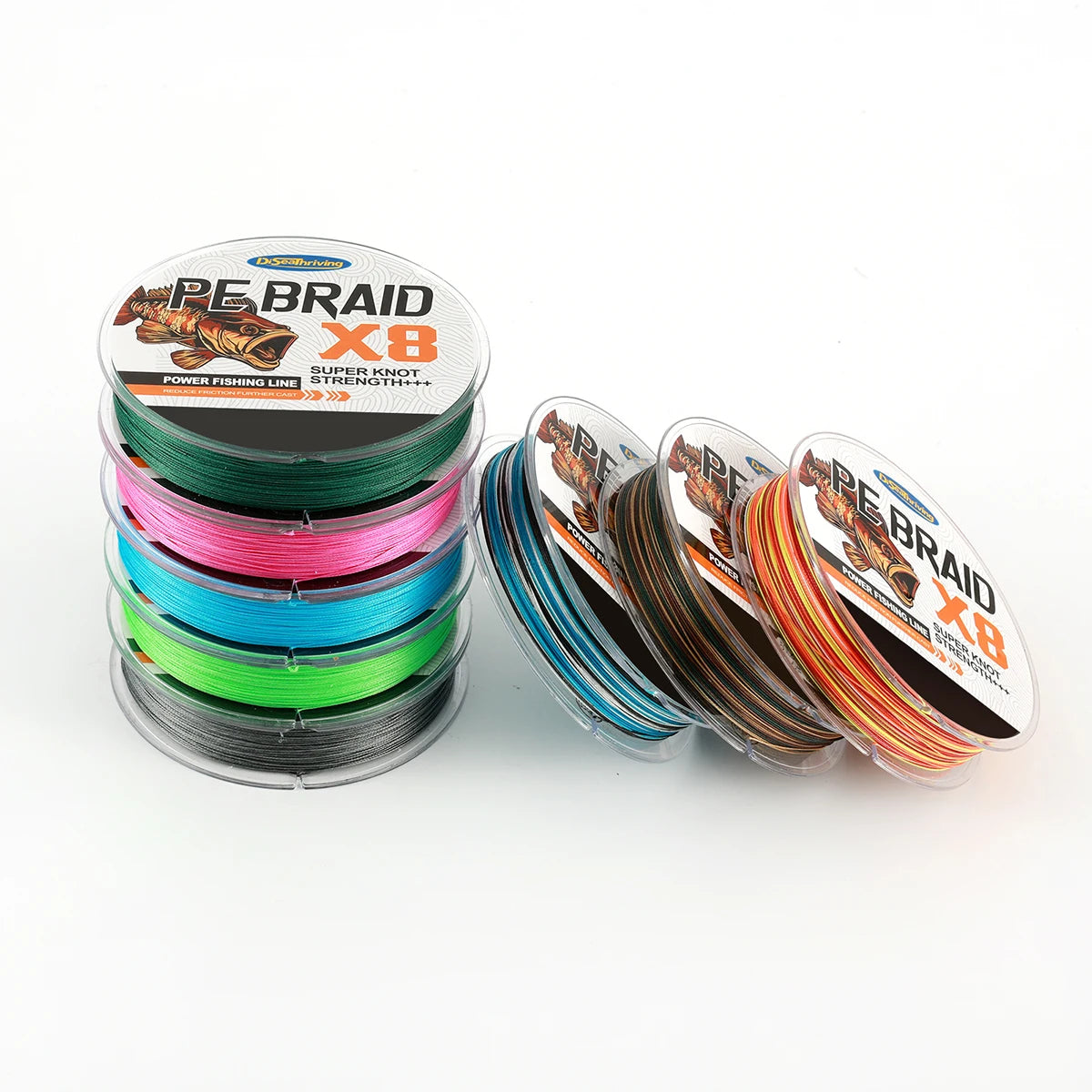 X8 Braided Fishing Line-Super Strong - Abrasion Resistant - 6LB to 60LB Test for Salt-Water,(100M/300M/500M),Diam.#0.10MM-0.4MM